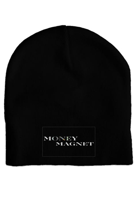 Money Magnet Black Unisex skull cap